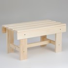 Лавочка низкая , наличник, липа "Добропаровъ", 60×33×30 см - Фото 1