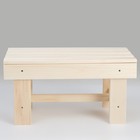 Лавочка низкая , наличник, липа "Добропаровъ", 60×33×30 см - Фото 4