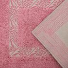 Набор ковриков для ванной и туалета Доляна «Вензель», 2 шт, 40×40, 40×60 см, цвет розовый - Фото 3