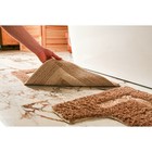 Набор ковриков для ванной и туалета Доляна «Вензель», 2 шт: 40×40, 40×60 см, цвет коричневый - Фото 2