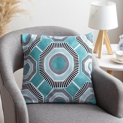 Наволочка декоративная 40×40 см, Circle mint, 100% хлопок