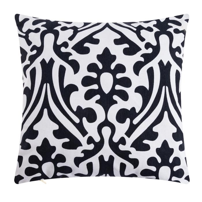 

Наволочка декоративная 40х40 см, Monograms black, 100% хлопок