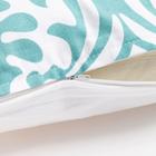 Наволочка декоративная 40×40 см, Monograms mint, 100% хлопок - Фото 4