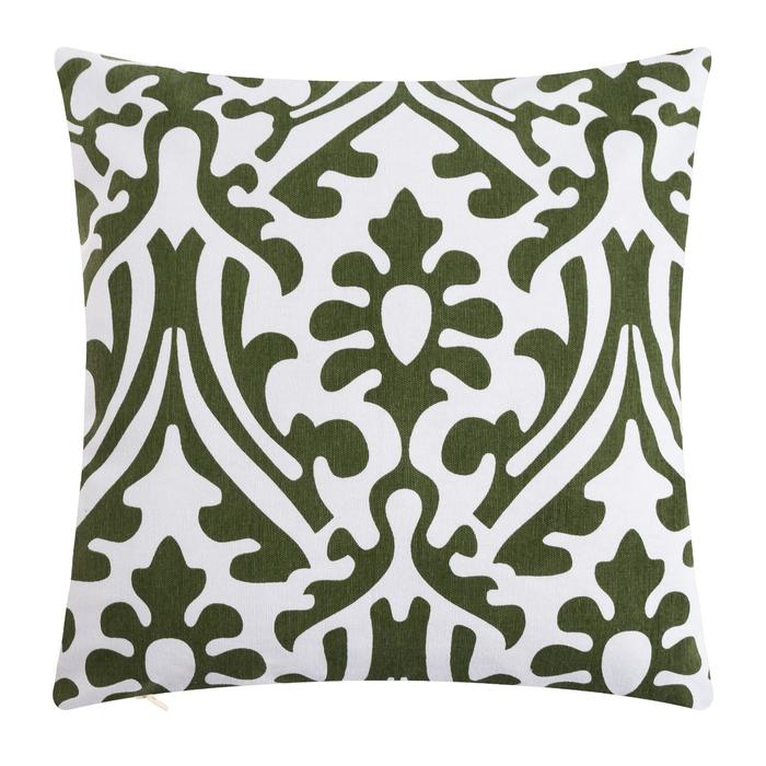 

Наволочка декоративная 40х40 см, Monograms green, 100% хлопок