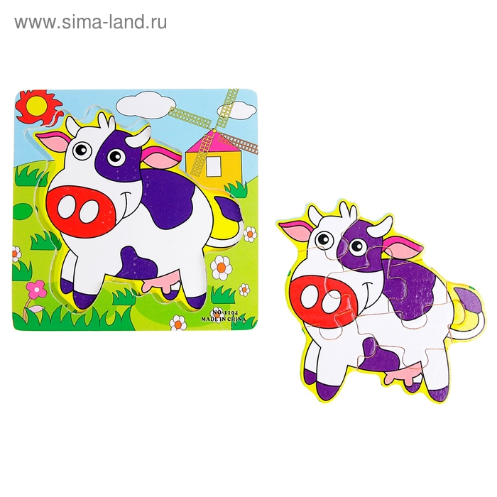 Пазл - малыш "Коровка" - Фото 1