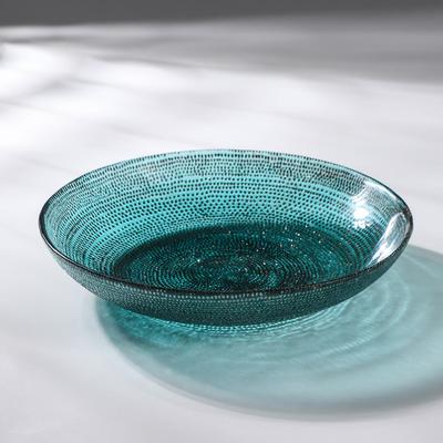 Салатник Inspiration, 2.5 л, d=30 см, стекло, бирюзовый