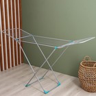 Сушилка для белья напольная, 220×50×90 см, 25 м, хром - Фото 9