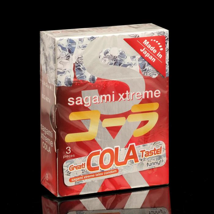 Презервативы Sagami Xtreme COLA, 3 шт./уп. - Фото 1