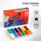 Пластилин 12 цветов 180 г «Супергерой», Человек-паук - фото 9197925