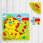 Пазл - малыш «Полосатый котёнок» - Фото 1