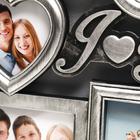 Фоторамка - коллаж на 8 фото 12×12, 10×15 см «Я люблю тебя», пластик, мультирамка, серебро, 43×43 см - Фото 2