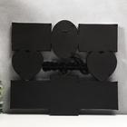 Фоторамка - коллаж на 8 фото 12×12, 10×15 см «Я люблю тебя», пластик, мультирамка, серебро, 43×43 см - Фото 3