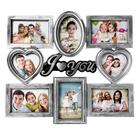 Фоторамка - коллаж на 8 фото 12×12, 10×15 см «Я люблю тебя», пластик, мультирамка, серебро, 43×43 см - Фото 4