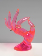 Подставка для украшений QF «Рука», 10.5×8×16 см, розовая - Фото 4