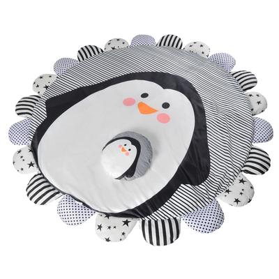 Коврик детский «Пингвин», 170х170 см, складной, цвет серый