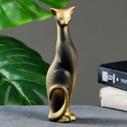Фигура "Кошка Багира голова влево" черная/золото 5х5х20см - Фото 2