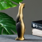 Фигура "Кошка Багира голова влево" черная/золото 5х5х20см - фото 809507793