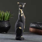 Фигура "Кошка Багира" черная, вправо, роспись 5х4х20см - Фото 2