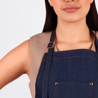 Фартук для мастера, джинсовый, синий - Фото 4