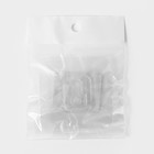 Крючок держатель самоклеящийся Доляна, 2 детали, 5.7×5.7×1 см, прозрачный - Фото 6