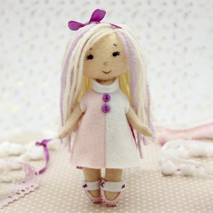 Набор для создания куклы из фетра «Малышка Мия» серия «Подружки» - фото 1905754918