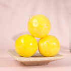 Бомбочки для ванны "С 8 марта, полосы", аромат лимон, 3 шт - фото 9022543