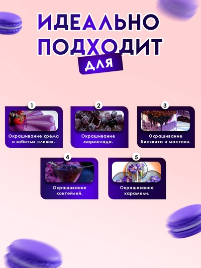 Пищевой краситель Top Decor гелевый «Фиалковый», 100 г