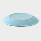 Тарелка керамическая десертная Доляна «Пастель», d=19 см, цвет голубой - Фото 3