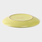 Тарелка керамическая десертная Доляна «Пастель», d=19 см, цвет жёлтый - Фото 3