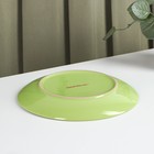Тарелка керамическая десертная Доляна «Пастель», d=19 см, цвет зелёный - Фото 3