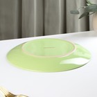Тарелка керамическая обеденная Доляна «Пастель», d=27 см, цвет зелёный - Фото 3