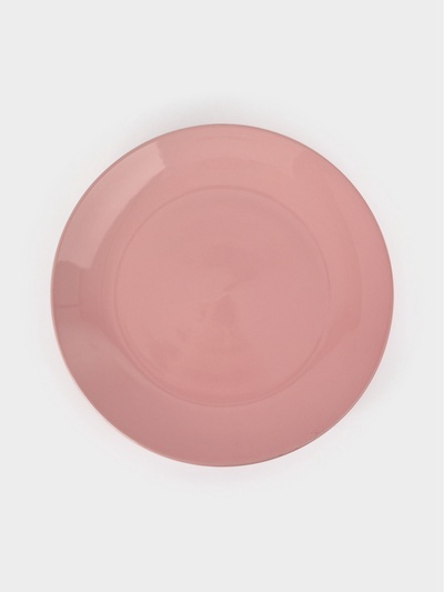 Тарелка Доляна «Пастель», d=27 см, керамика, розовая