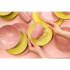 Тарелка керамическая обеденная Доляна «Пастель», d=27 см, цвет розовый - Фото 5