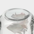 Банка стеклянная Доляна «Счастье», 450 мл, 10×7,5×13 см, с ручкой, крышкой и трубочкой - Фото 7