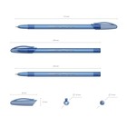 Ручка шариковая, узел 0.7 мм, тонкое письмо, ErichKrause Neo Original, чернила синие - фото 7498785
