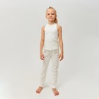 Брюки домашние для девочки MINAKU: Home collection kids цвет экрю, рост 146 см - Фото 4