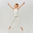 Брюки домашние для девочки MINAKU: Home collection kids цвет экрю, рост 152 см - Фото 5