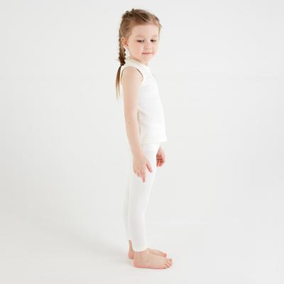 Леггинсы детские MINAKU: Home collection kids цвет экрю, рост 134 см