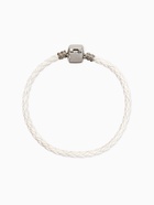 Браслет для шармов «Бусинка», основа, цвет белый в серебре, 18 см - Фото 1