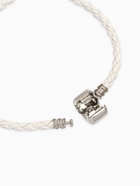 Браслет для шармов «Бусинка», основа, цвет белый в серебре, 18 см - Фото 3