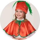 Карнавальный костюм «Морковка», накидка, головной убор, р. 30, рост 116 см - фото 9198972