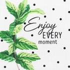 Полотенце кухонное Доляна Enjoy every moment, 35х60 см, 100% хлопок, 160г/м2 5423109 - фото 13481606