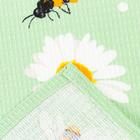 Полотенце кухонное «Доляна. Ромашки», зелёное, 35×60 см - Фото 4