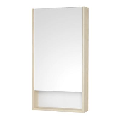 Зеркальный шкаф Aquaton «Сканди 45», цвет белый, дуб верона 13 см х 45 см х 85 см