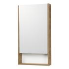 Зеркальный шкаф Aquaton «Сканди 45», цвет белый, дуб рустикальный 13 см х 45 см х 85 см - фото 295113860