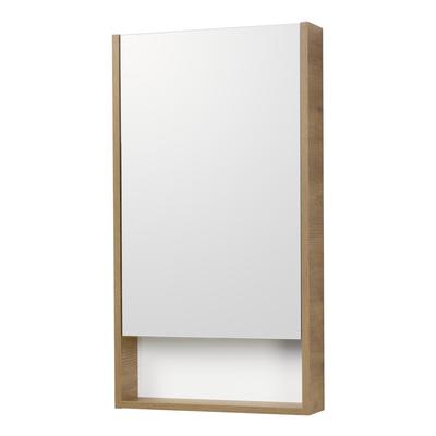 Зеркальный шкаф Aquaton «Сканди 45», цвет белый, дуб рустикальный 13 см х 45 см х 85 см
