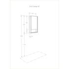 Зеркальный шкаф Aquaton «Сканди 45», цвет белый, дуб рустикальный 13 см х 45 см х 85 см - Фото 4