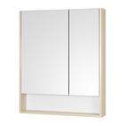 Зеркальный шкаф Aquaton «Сканди 70», цвет белый, дуб верона - Фото 1