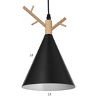 Светильник 34856/1 E27 40Вт черный   18х18х26-126 см - Фото 4