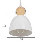 Светильник BayerLux 34864/1 E27 40Вт белый 16х16х22-122 см - Фото 3